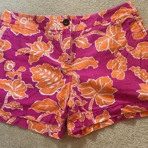 Ann Taylor LOFT Bright Pink & Orange Shorts